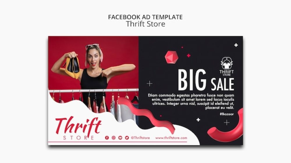 旧时光里的新发现 旧货店广告设计模板指南